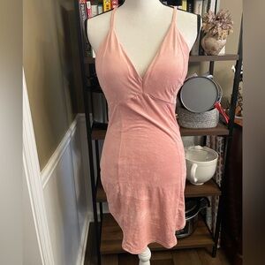 Privy Pink Suede Dress